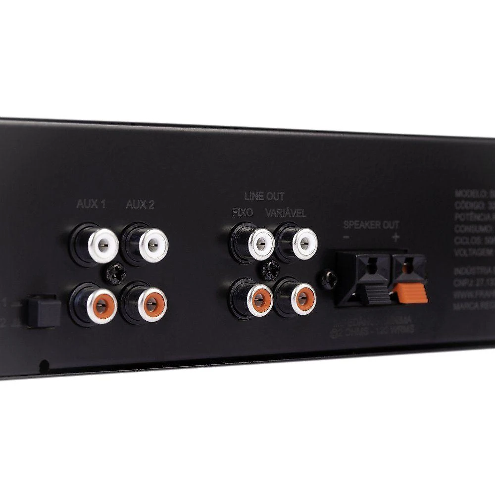 Amplificador Frahm Slim 2000 Optical G6 Mono Classe AB 120W RMS 2Ohm Bivolt