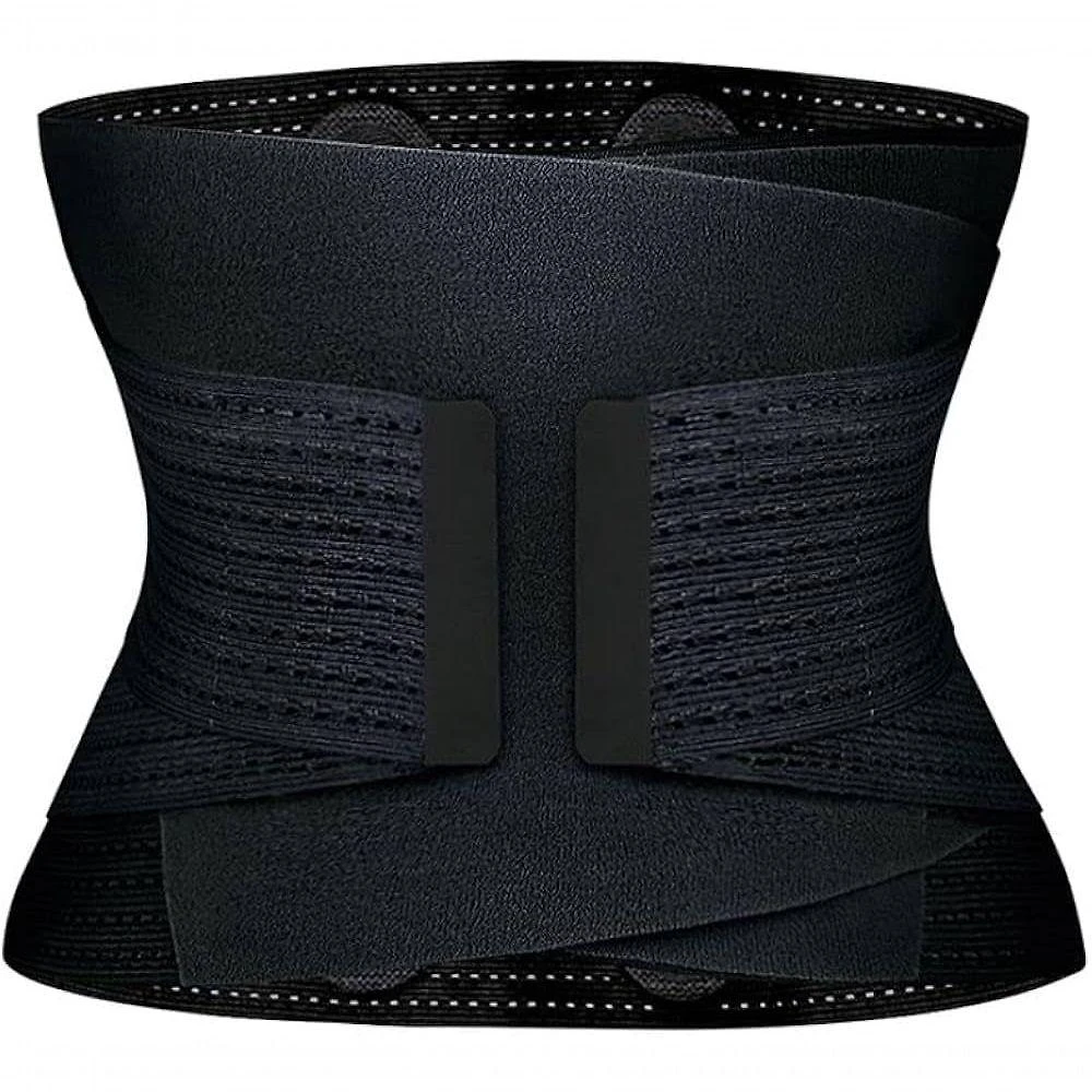 Cinta Modeladora Abdominal Lombar Elástico Tamanho Único - Preto