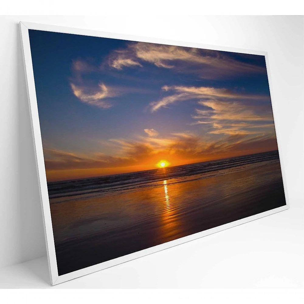Quadro Por Do Sol Em Cape Town 120x80 Cm Tecido Canvas