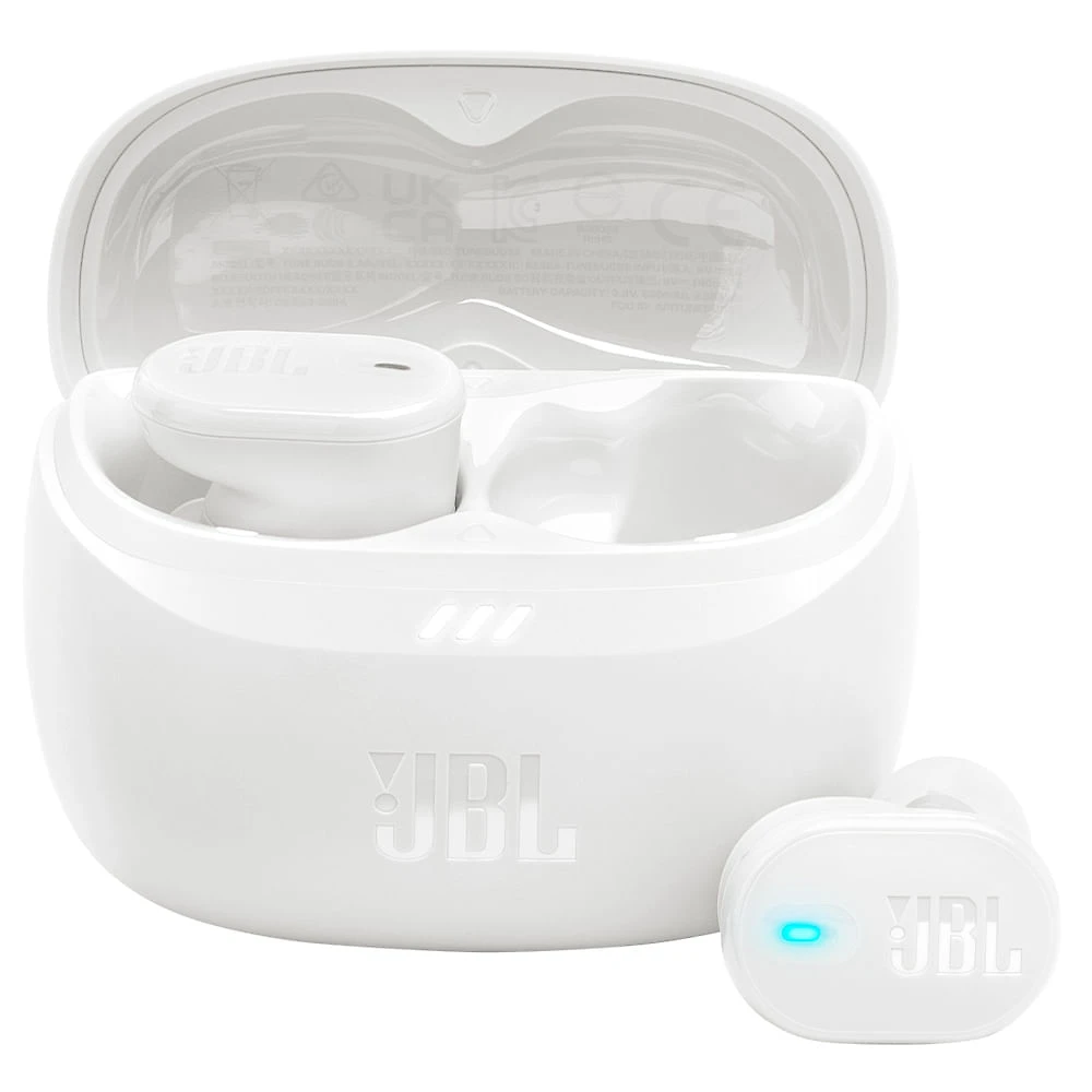 Fone de Ouvido sem Fio JBL Tune Buds 2 Headphone Branco Até 48 horas de Bateria, IP54