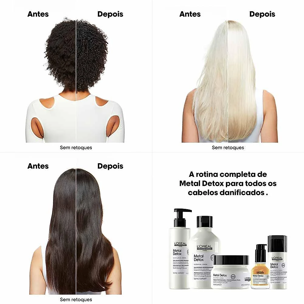 L'oréal professionnel metal detox leave-in creme de alta proteção 100ml