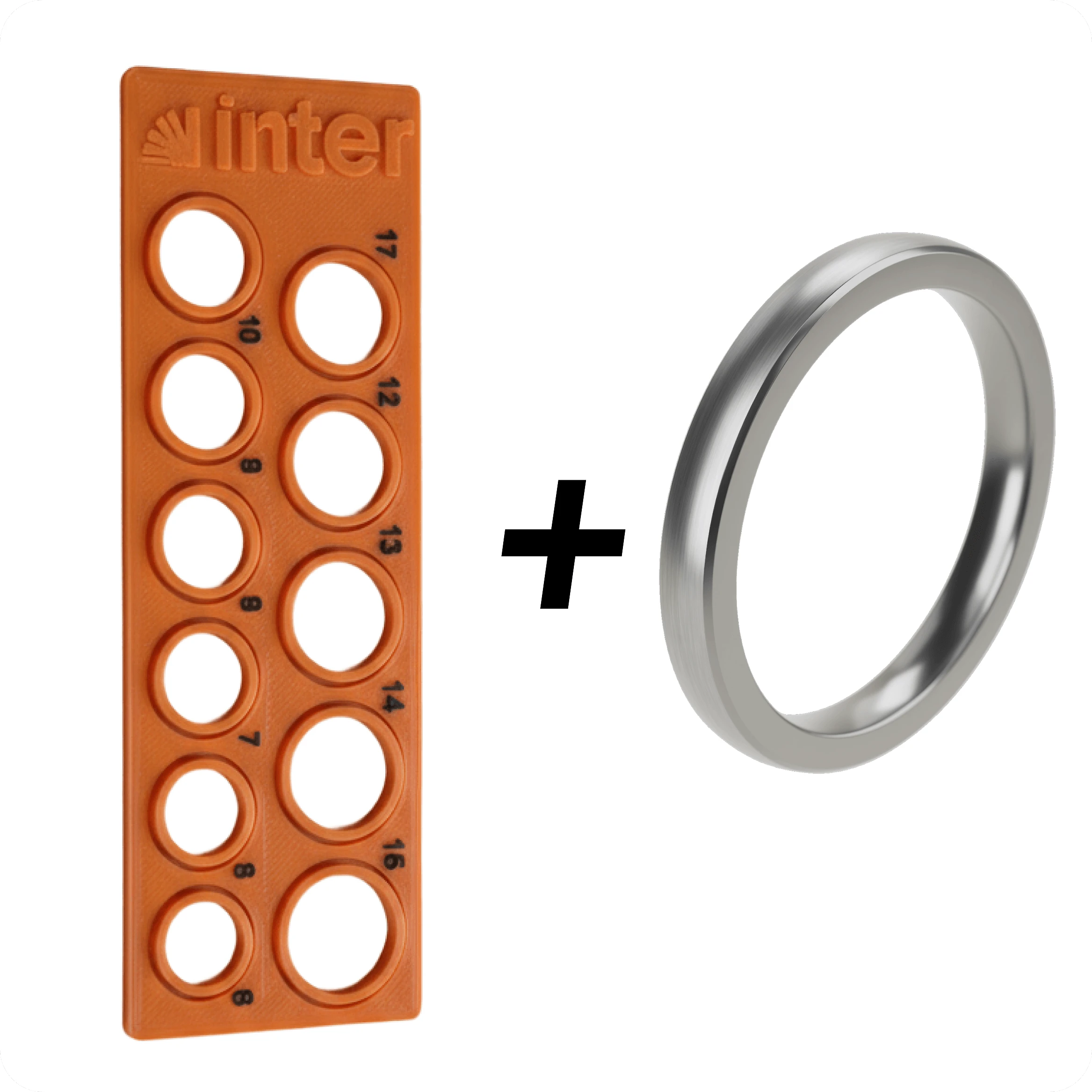 Inter Ring Silver + Sizer