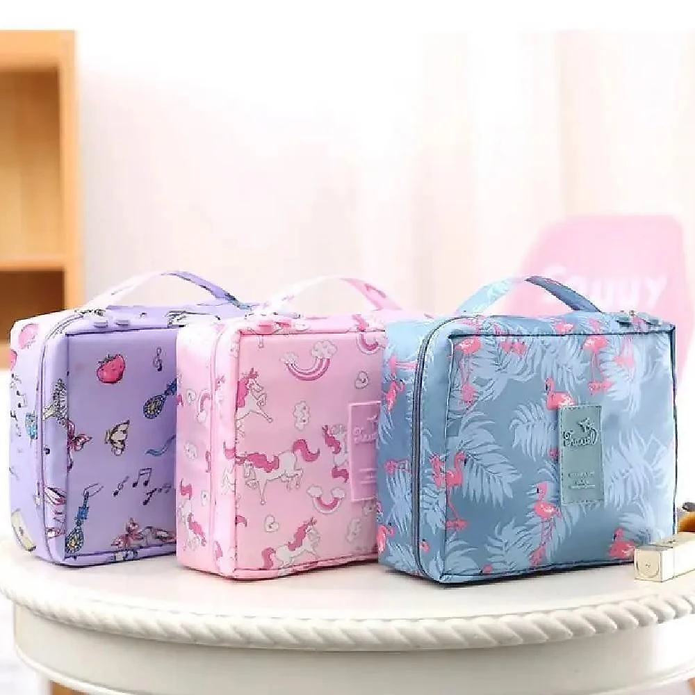 Maleta Necessaire Cosmeticos Frasqueira De Viagem Bolsa Maquiagem Organizador Academia Mala Multiuso
