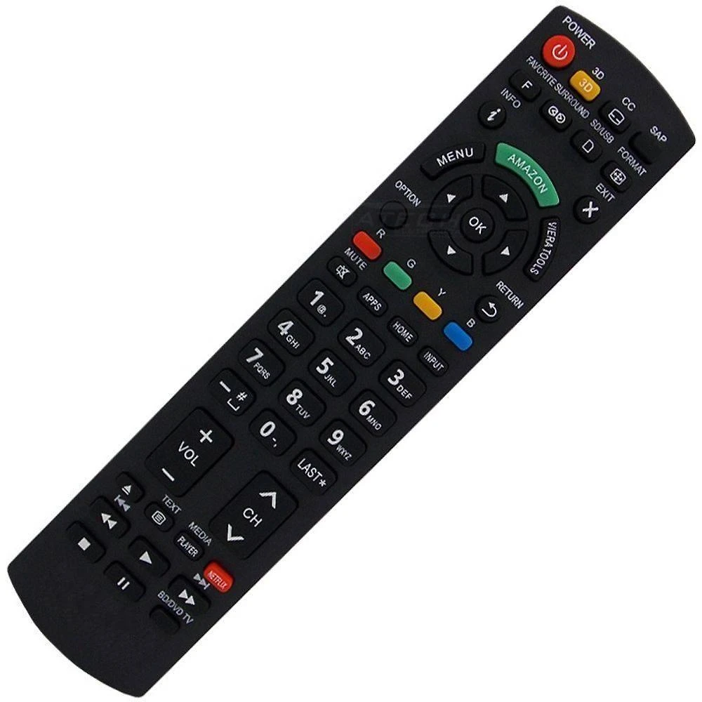 Controle Remoto para TV Grupo MXT N2QAYB000659 para Smart TV Panasonic LCD LED com Teclas Amazon