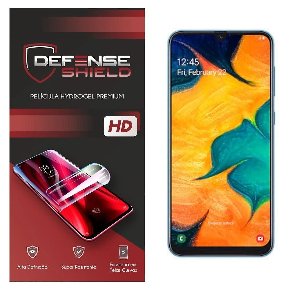 Pelicula Hydrogel Premium Proteção Frente + Verso Para Galaxy A30 Defense Shield