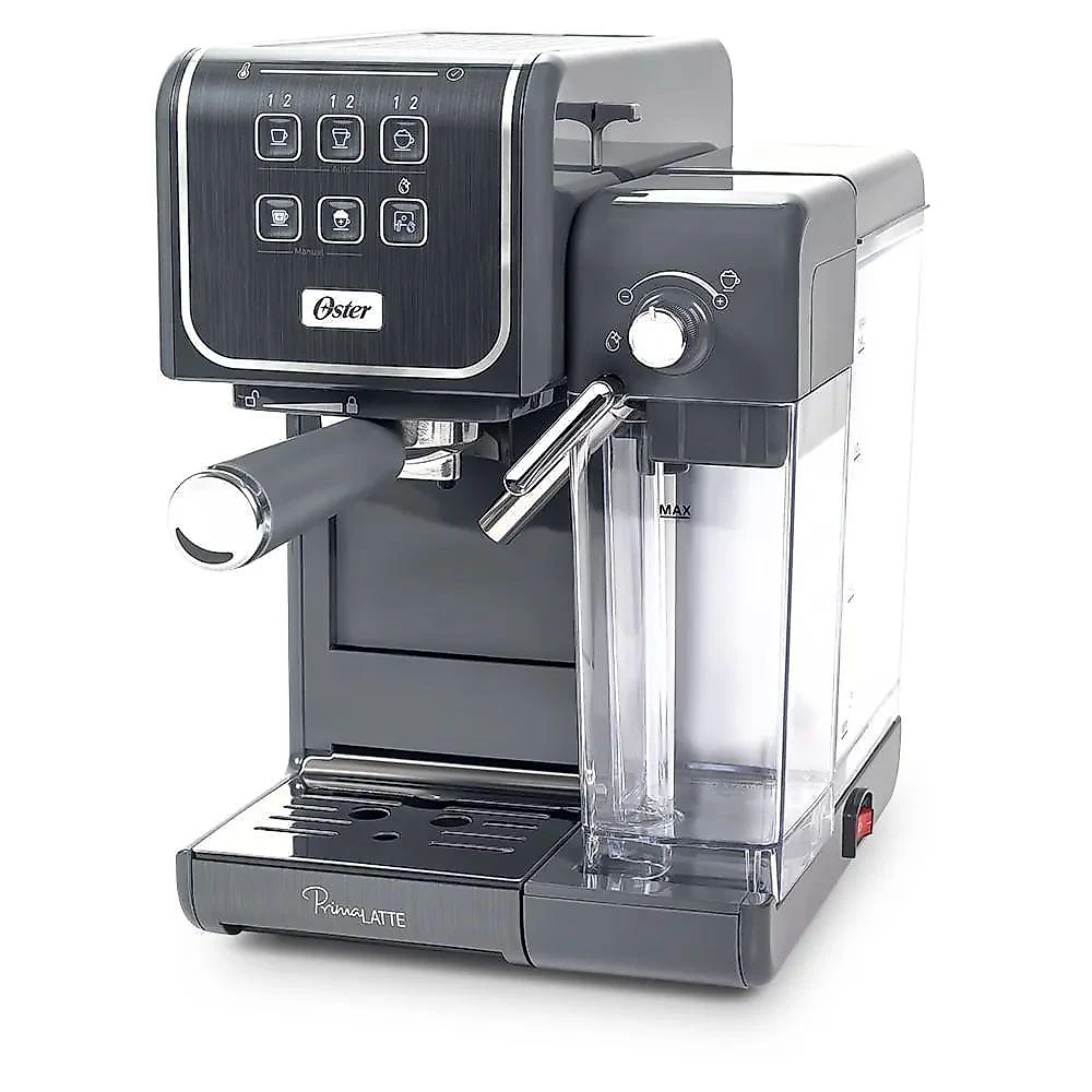 Kit Cafeteira PrimaLatte Touch e Moedor de Café Elétrico Oster 110V