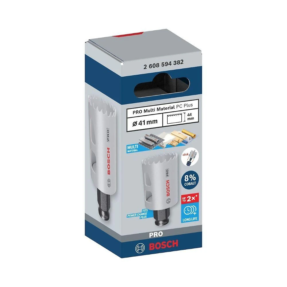 Serra Copo Pro Multi Material Power Change Plus 41MM para Cortes Precisos com Sistema Rápido e Broca