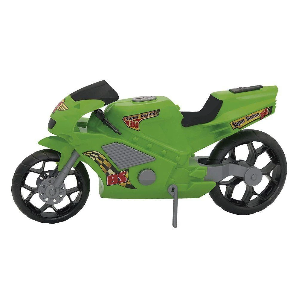 Brinquedo Super Moto 360 Esportiva Design Realista Estimula Imaginação Verde Bs Toys