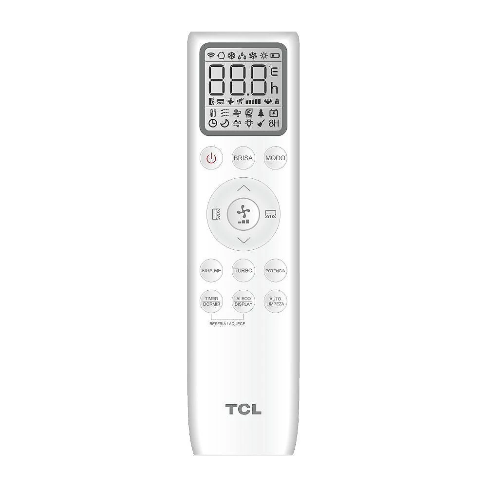 Ar condicionado split inverter tcl breezein ai 24000 btus quente e frio 220v tac-24chtg3-inv