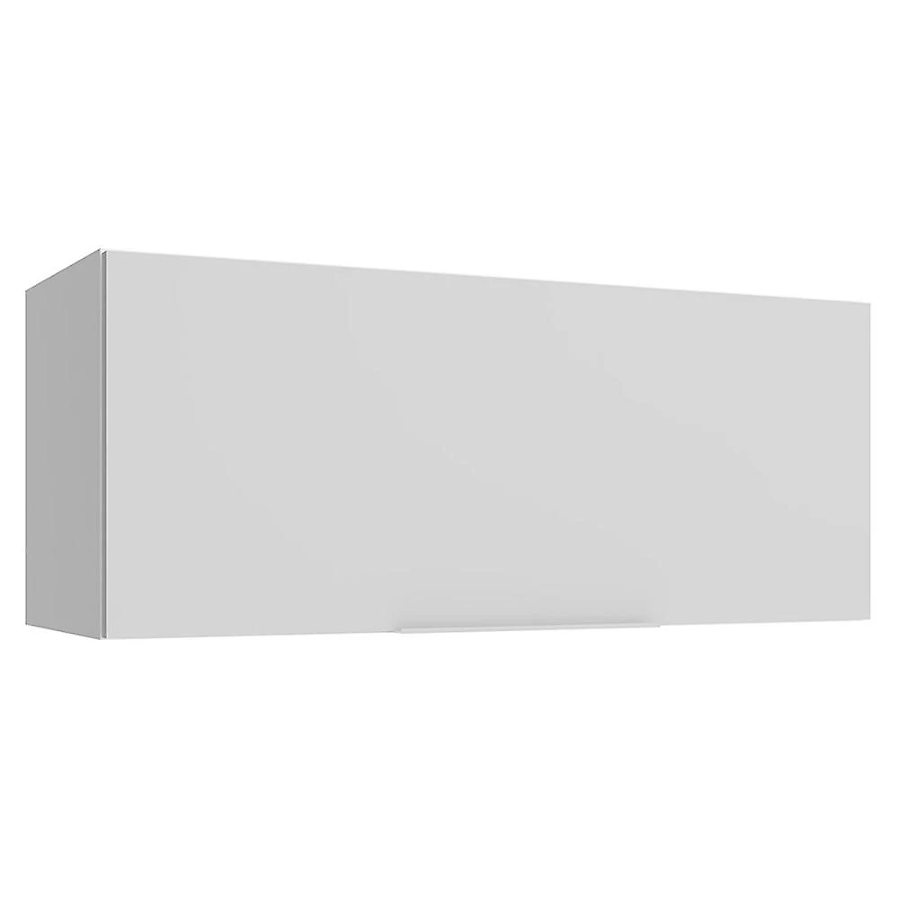 Armário aéreo para quarto 80 cm 1 porta basculante branco neo madesa