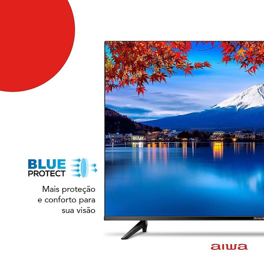 Smart TV Aiwa 50” Android 4k Comando de Voz Dolby Áudio Hdr10 AWS-TV-50-BL-02-A