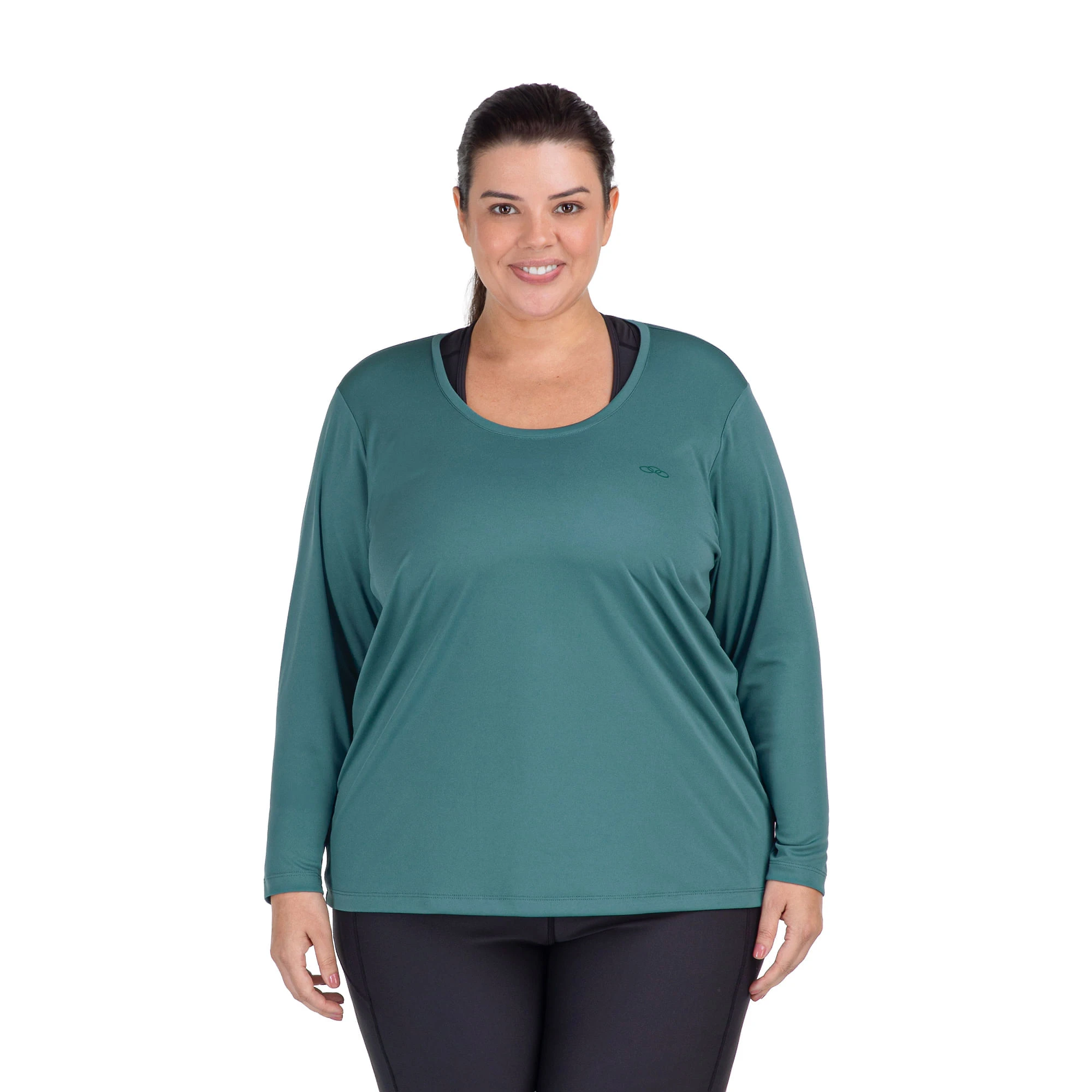Camiseta Essential Manga Longa Olympikus Plus Size