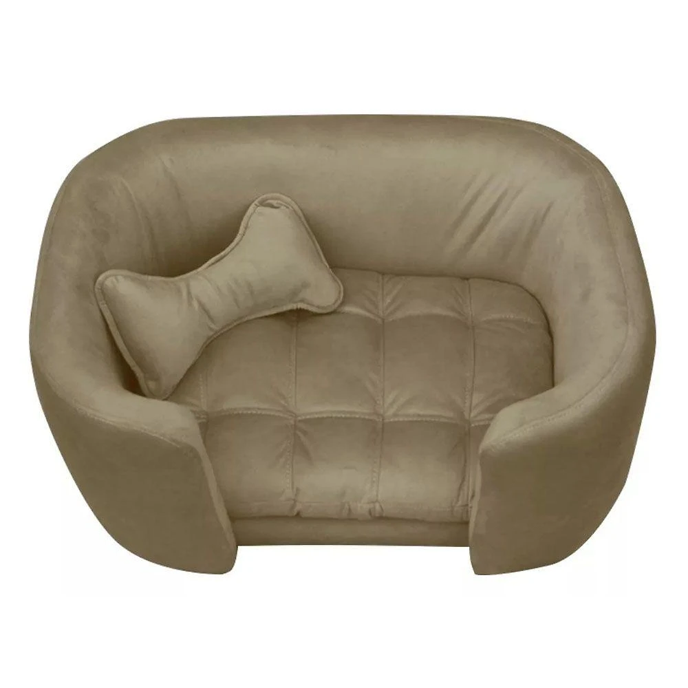Cama Pet Poltrona Baby Hanna Veludo - Ssx Multicoisas Cor Capuccino