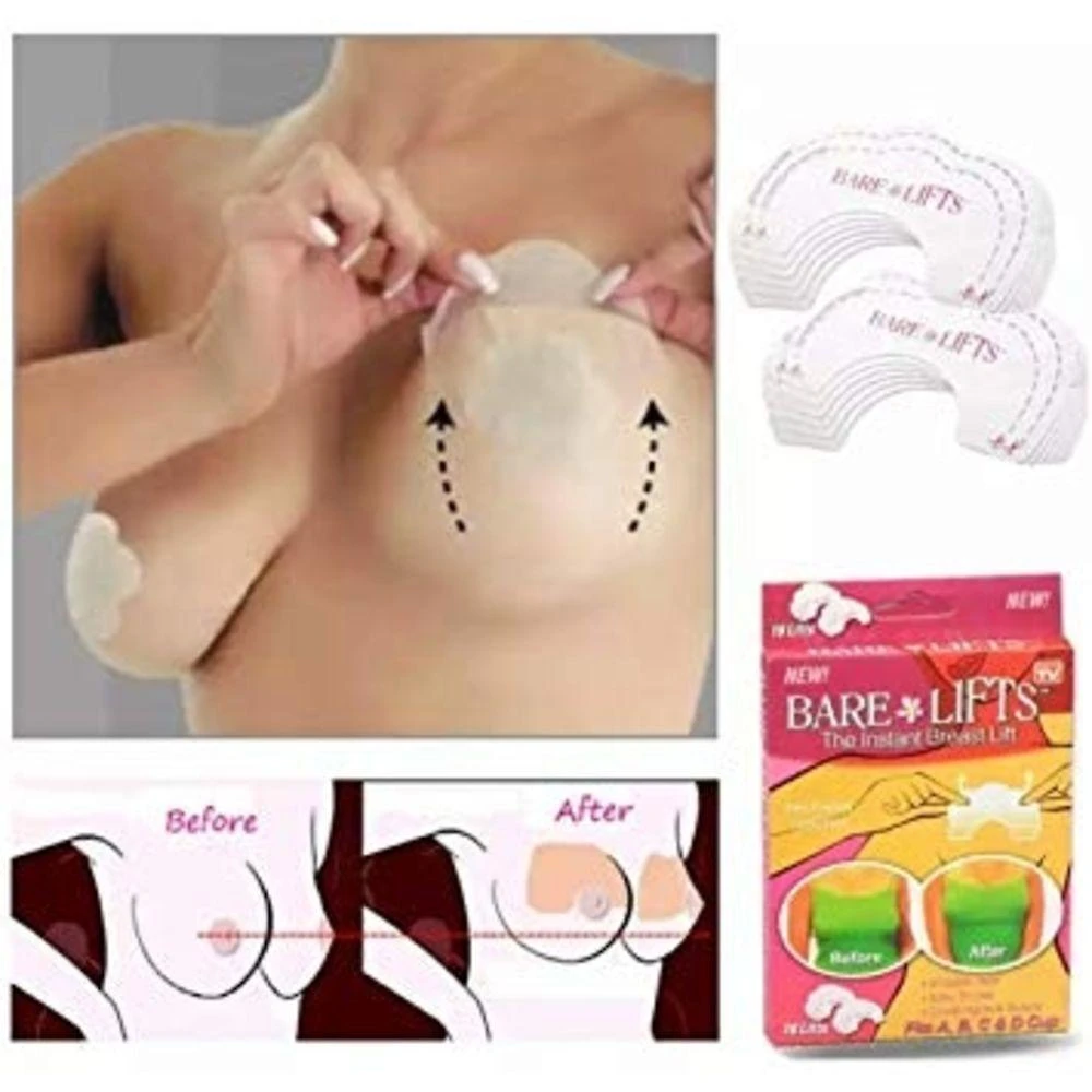 Adesivo Levanta Seios - Bare Lifts ( 10 Adesivos Formando 5 Pares )