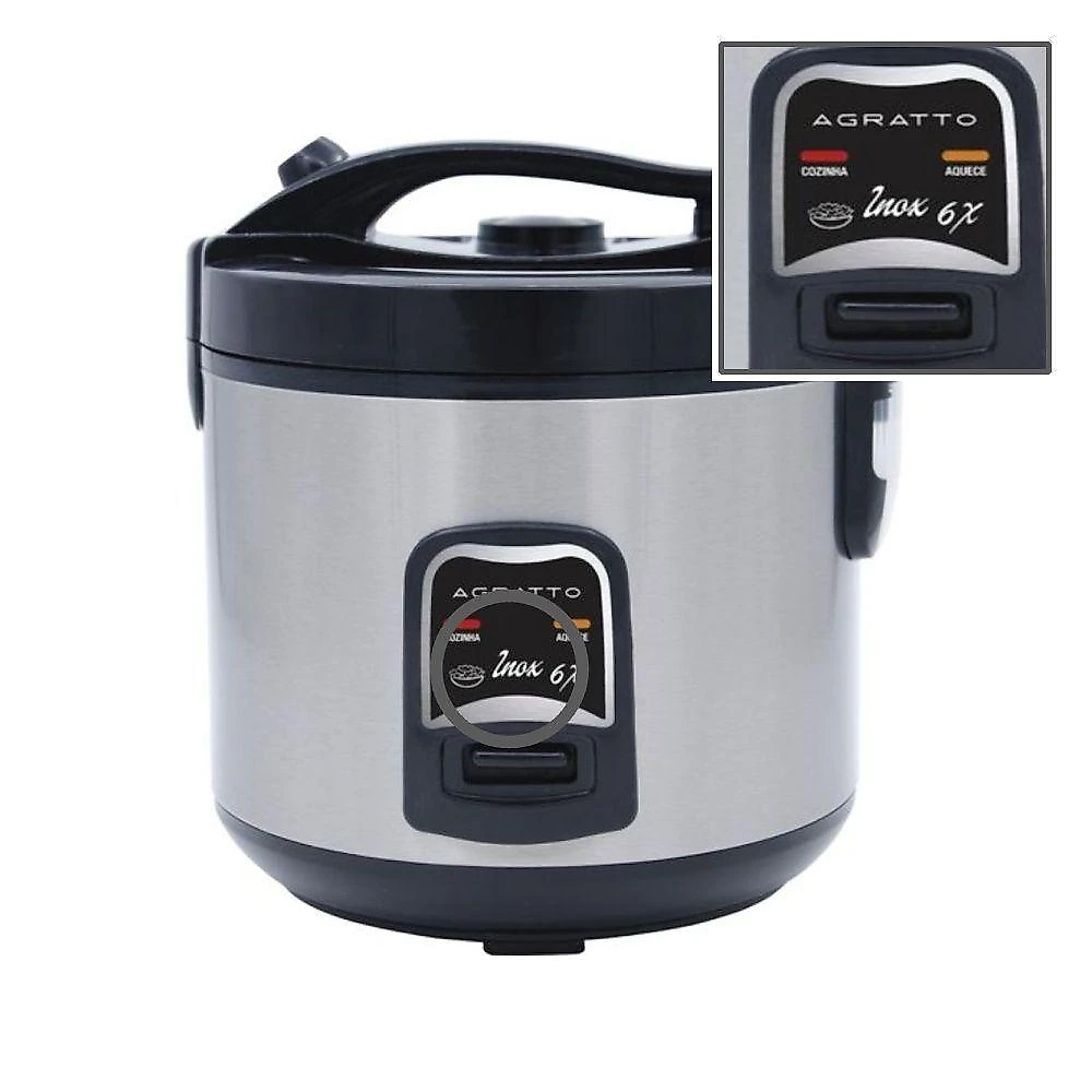 Panela De Arroz Agratto Pa6x 400w Inox 110V