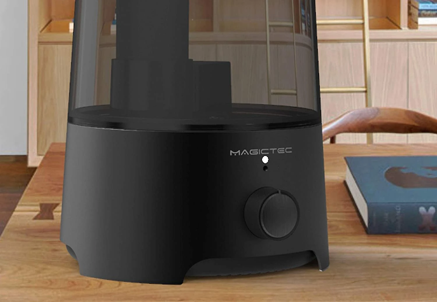 Magictec Umidificador Ultrassônico Portátil 25L com A romaterapia e 7 Luzes LED até 24H 110V Preto