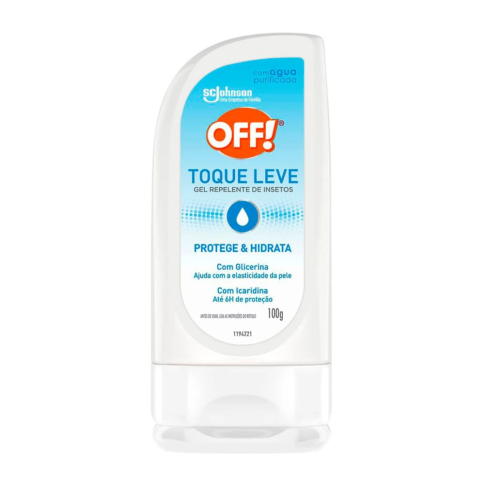 Gel Repelente de Insetos Off Toque Leve Protege e Hidrata 100g