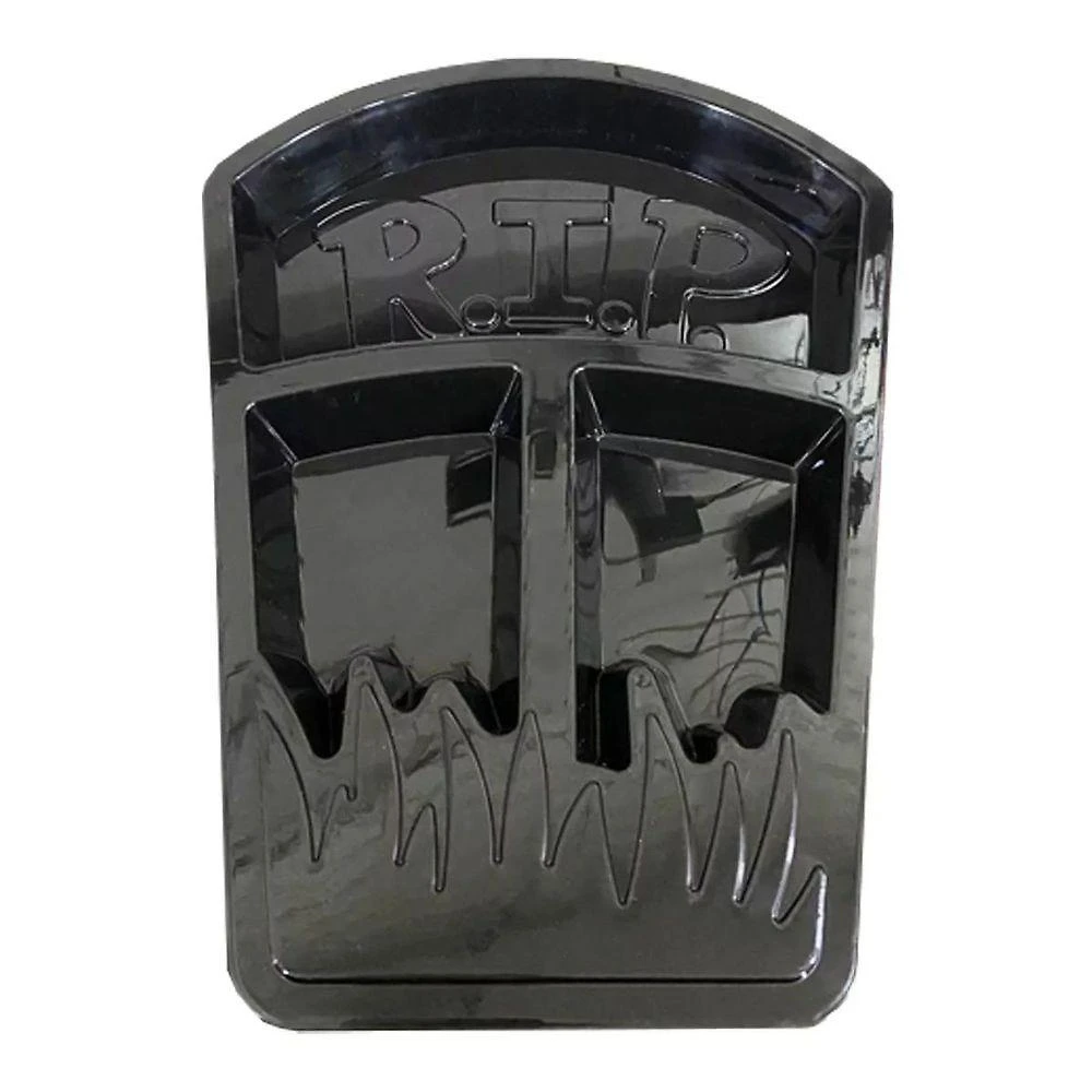 Petisqueira De Plástico Lápide Rip Halloween Preto