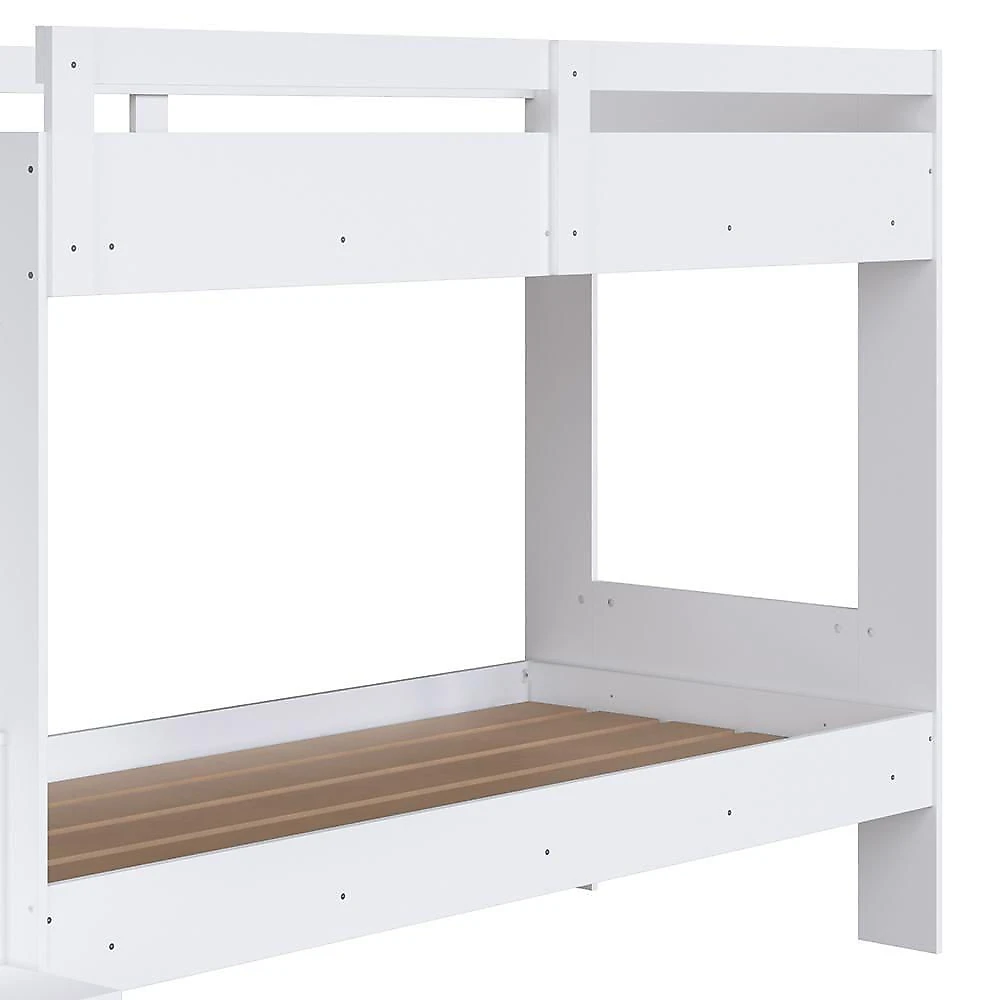 Beliche Infantil Com Escada Nichos E Gavetas Infix C06 Branco - Mpozenato