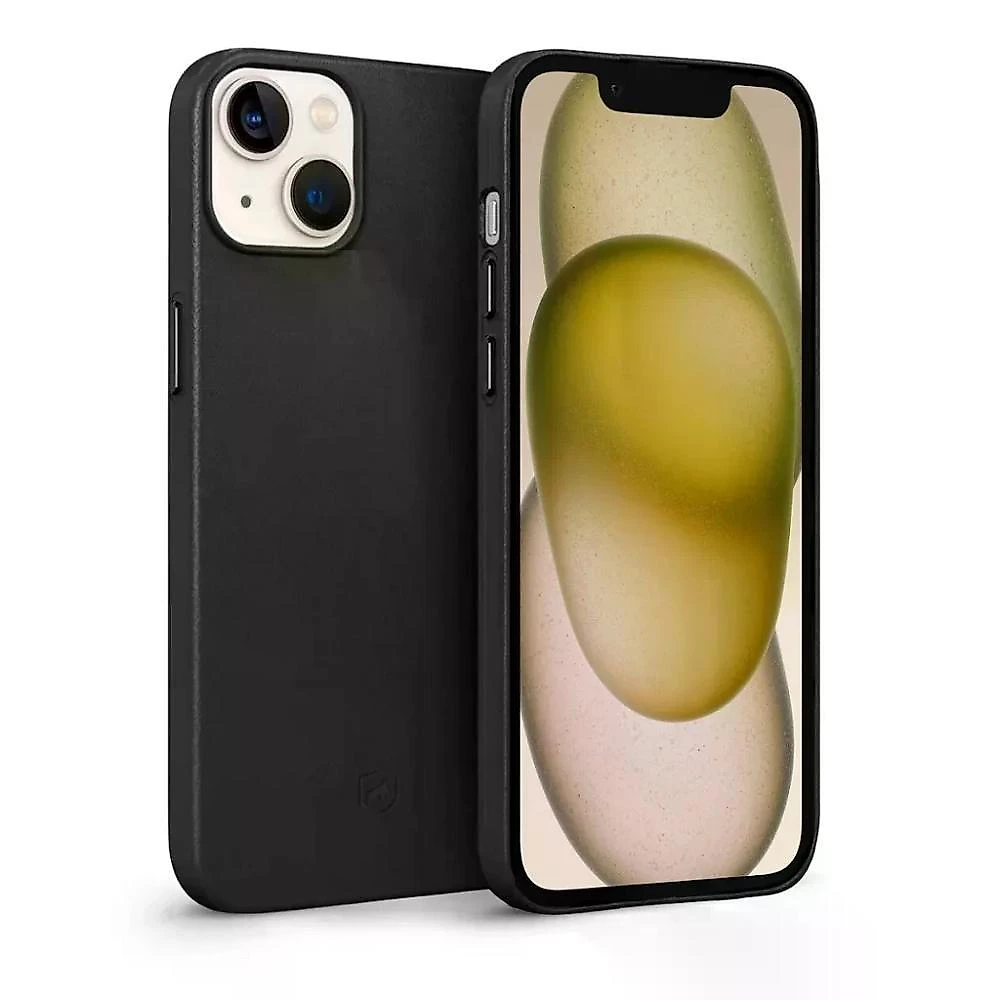 Kit Capa Couro Dual Preta E Pelicula Ultra Glass Para Iphone 15 Plus - Gshield