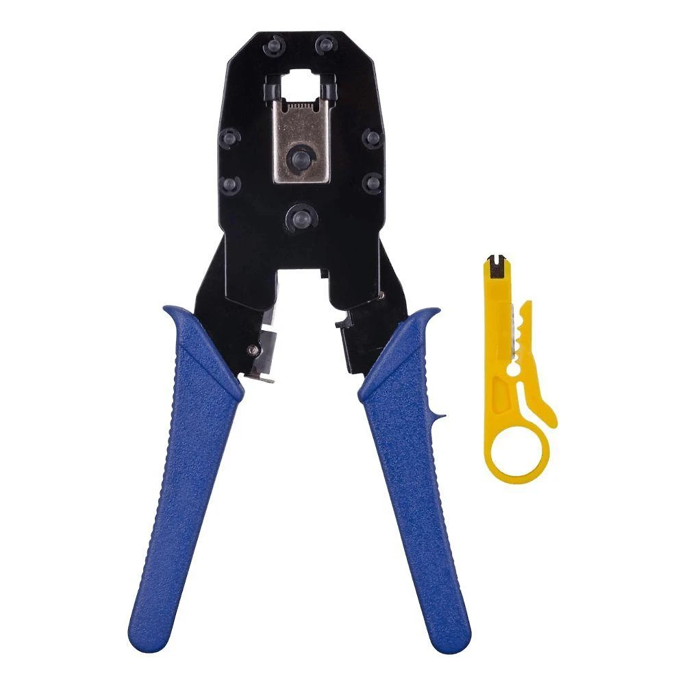 Alicate de Crimpar ALC01 FK 223E para RJ11 RJ12 RJ45 com Formato Portátil e Ergonômico Fortrek