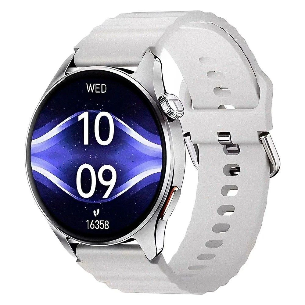 Smartwatch Haylou HF012 Tela AMOLED com Monitoramento de Saúde e Bateria 480H Prata
