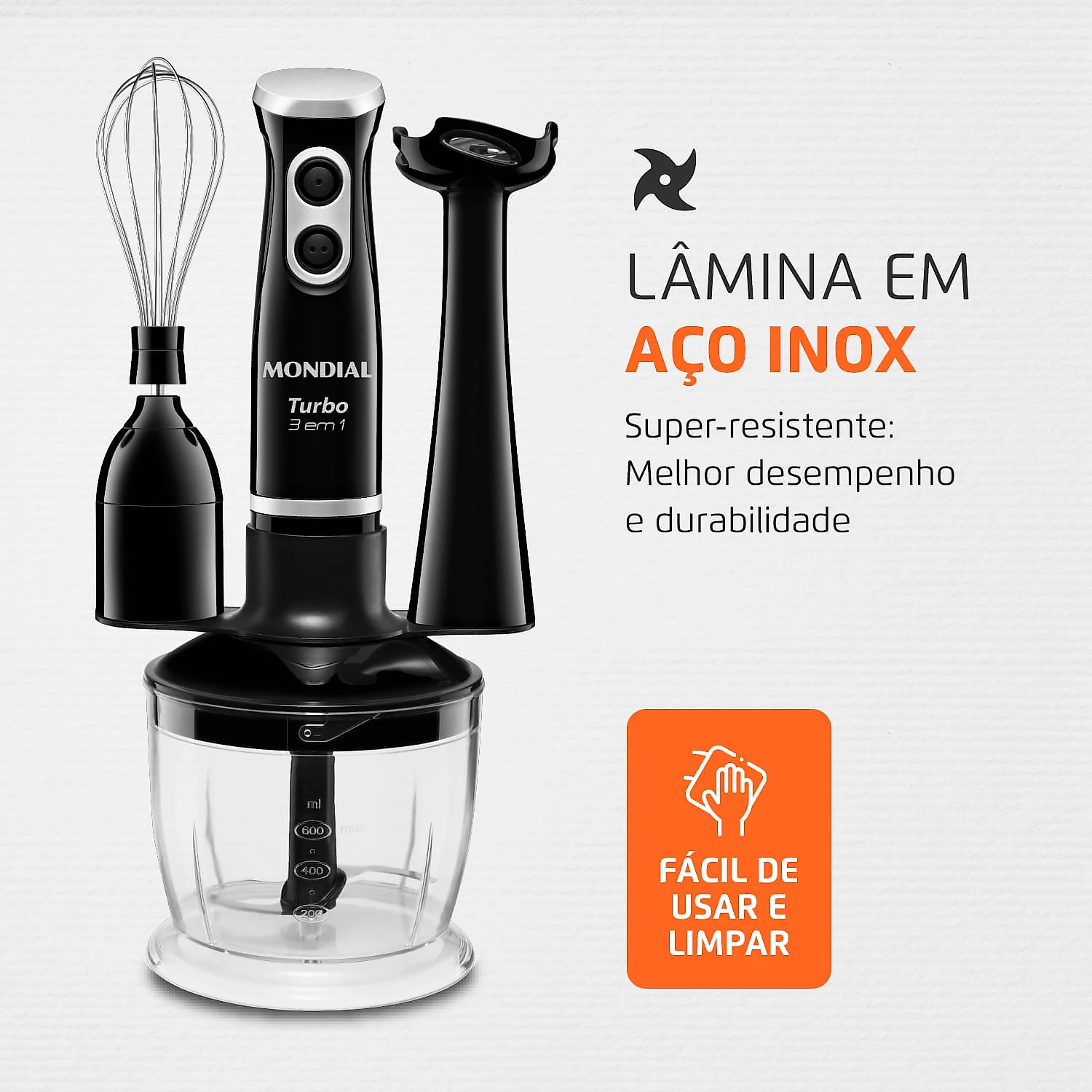 Mixer Turbo 3 em 1  Mondial M-14 MIXER M-14 127V/60Hz