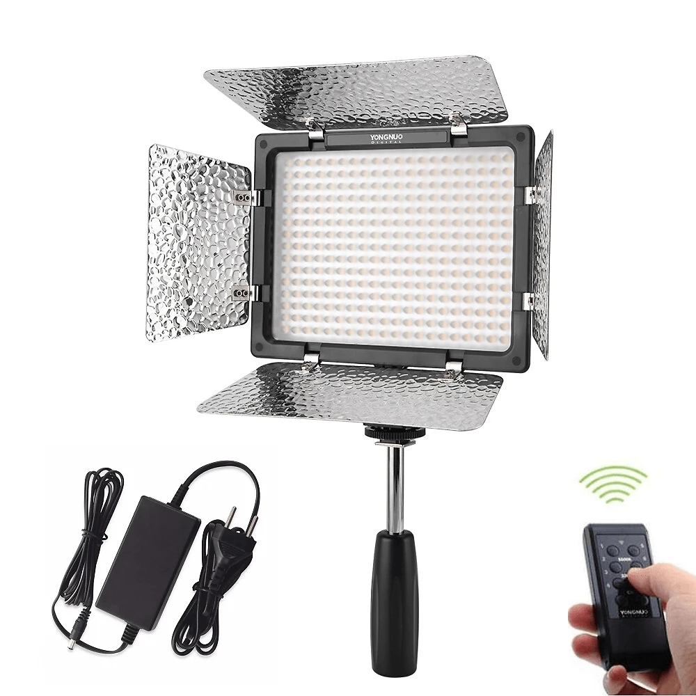 Kit Painel Iluminador Led Yongnuo YN300 III Cor Variável com Fonte DC 12V 5Amp (Bivolt)