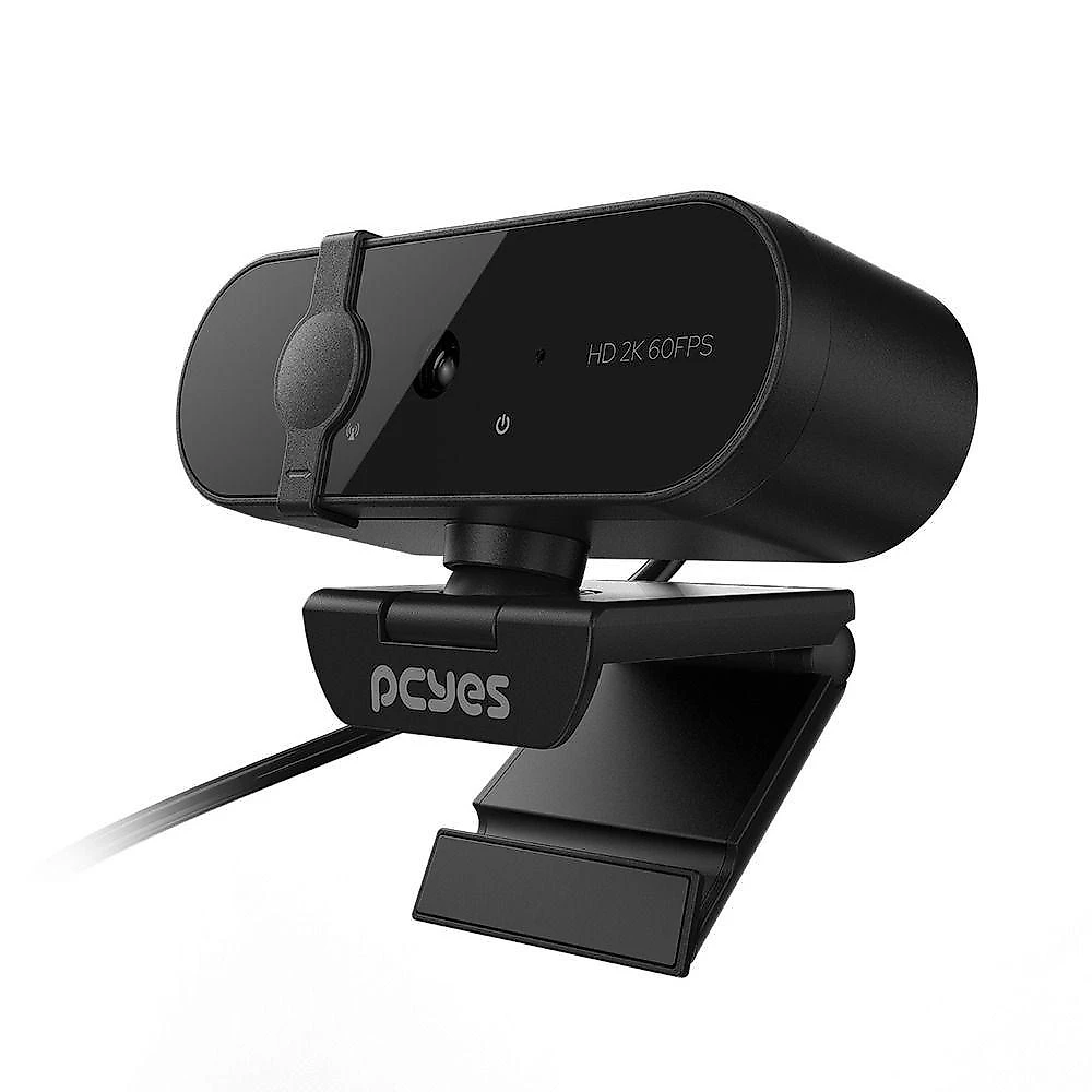 Webcam Pcyes Raza 2K-01 2K 2560x1440 com Microfone Preto