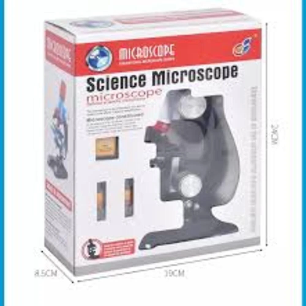 Kit Microscopio Aumento 100x 400x 1200x Led Laboratorio Infantil Completo