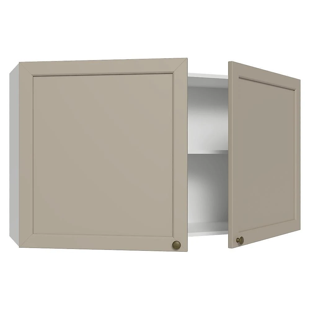 Armário aéreo 120 cm 2 portas branco/crema vik madesa