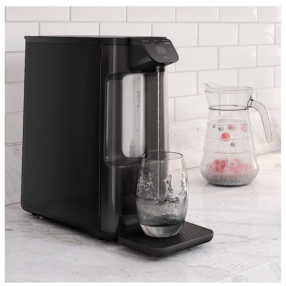 Purificador de Água Electrolux com Água Gelada, Fria e Natural Eletrônico Compacto Pure 4x Preto - PE12P Bivolt