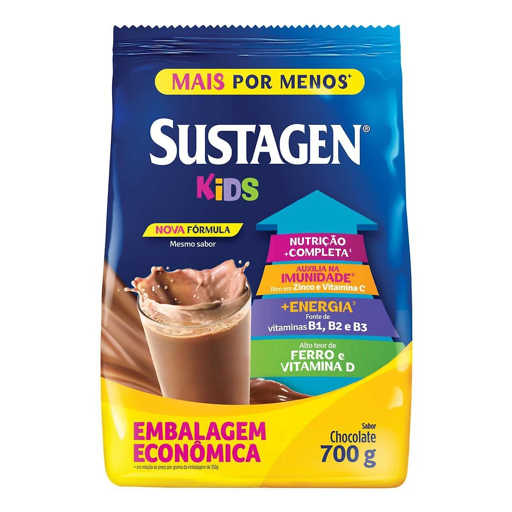 Complemento Alimentar Sustagen Kids Chocolate Sachê 700g