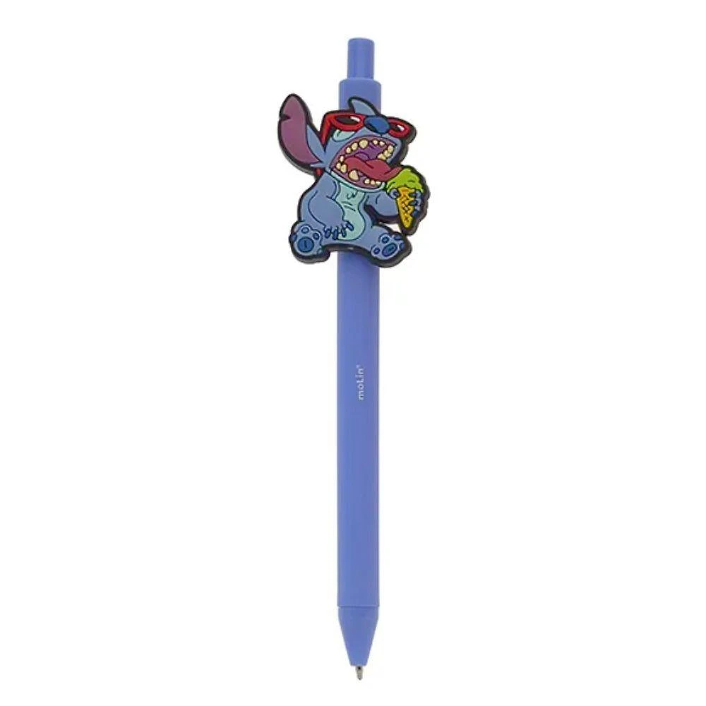 Caneta Esferográfica Retrátil Molin do Brasil Stitch 1.0MM Escrita Suave 1 Unidade Azul
