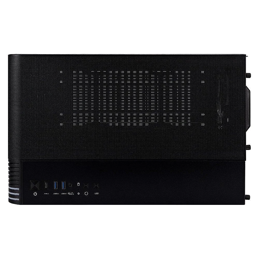 Gabinete Gamer 1STPLAYER VT7, Mid Tower, RGB, ATX, Lateral em Vidro Temperado, 4X Fans, Preto - VT7-BK-4FS7