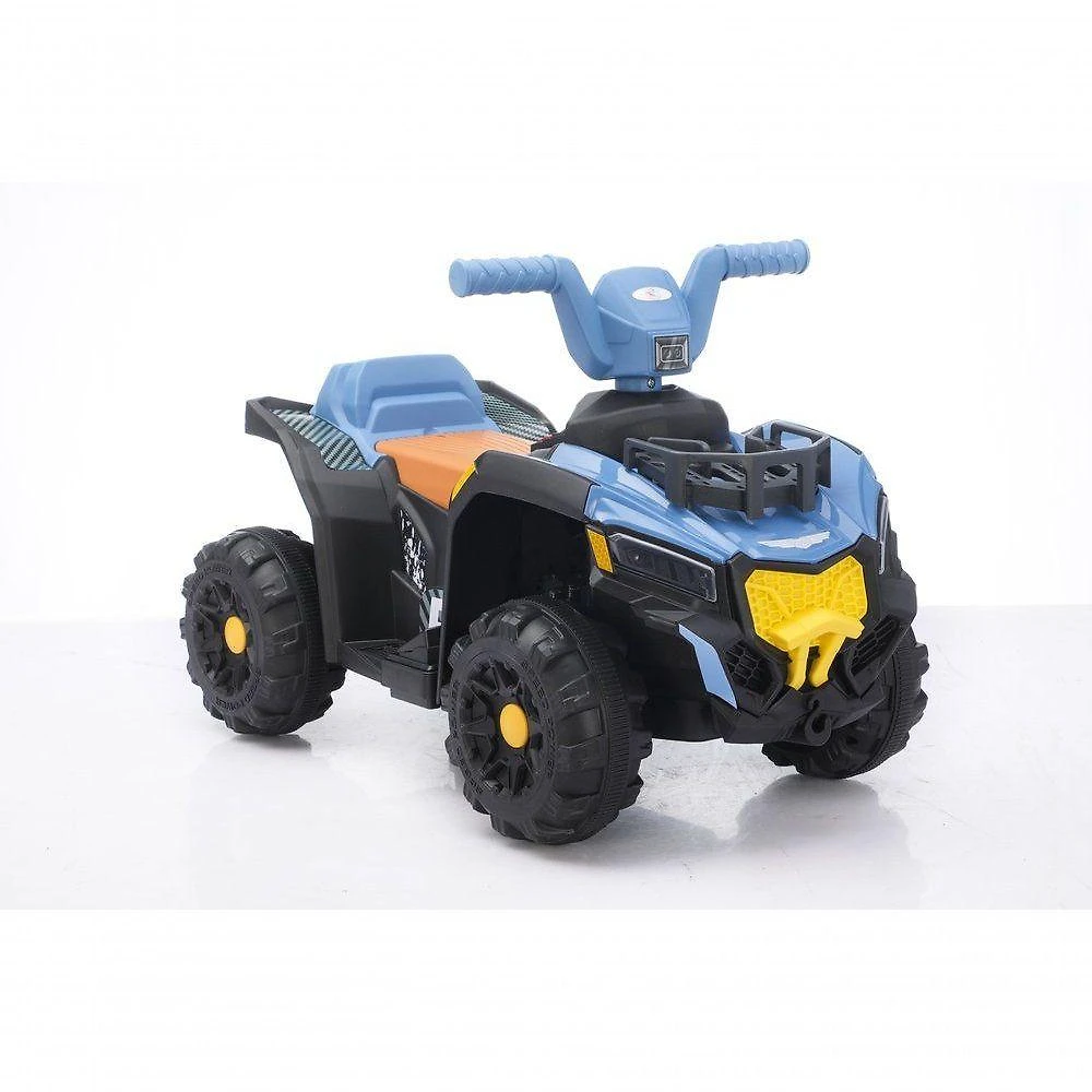 Quadriciclo Elétrico Infantil 6V Modelo 6V com Bateria Recarregável Azul Unitoys