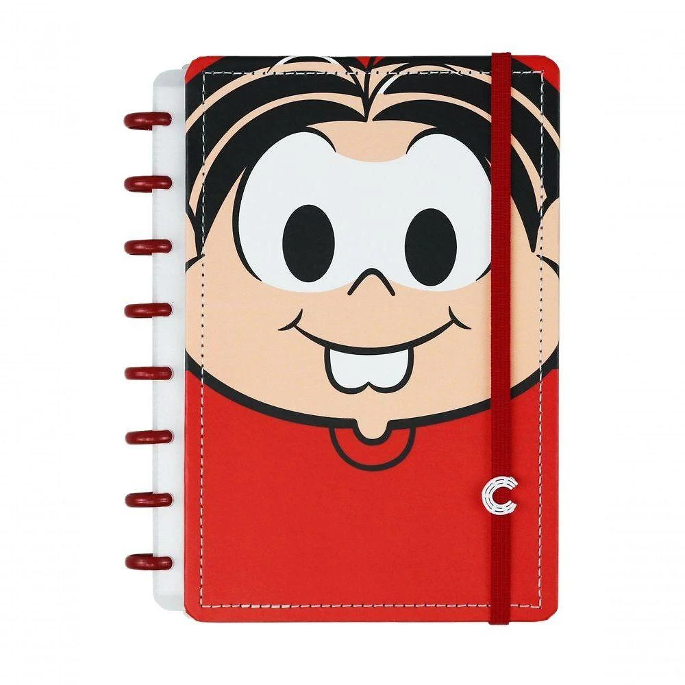 Caderno Inteligente Turma da Mônica SD Grande 80 Folhas Vermelho