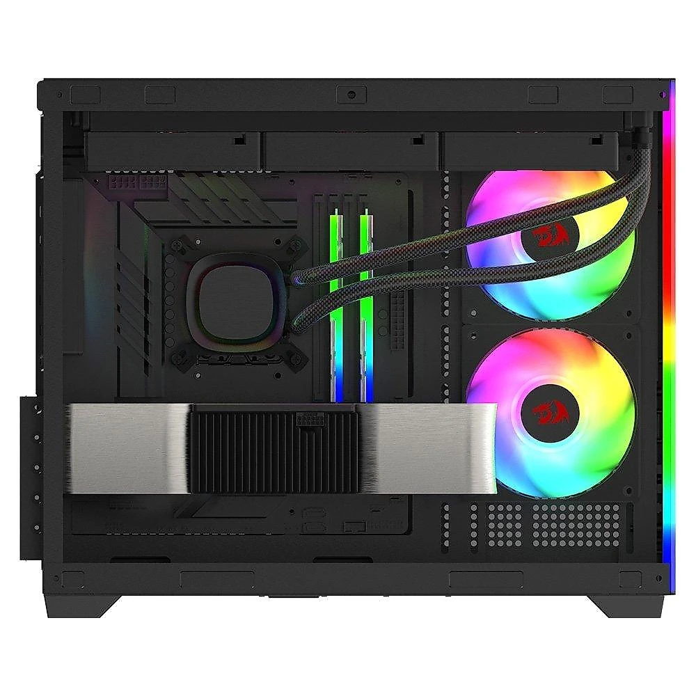 Gabinete Gamer Redragon Wideload, RGB, Mini Tower, Micro ATX, Preto - CA-611B