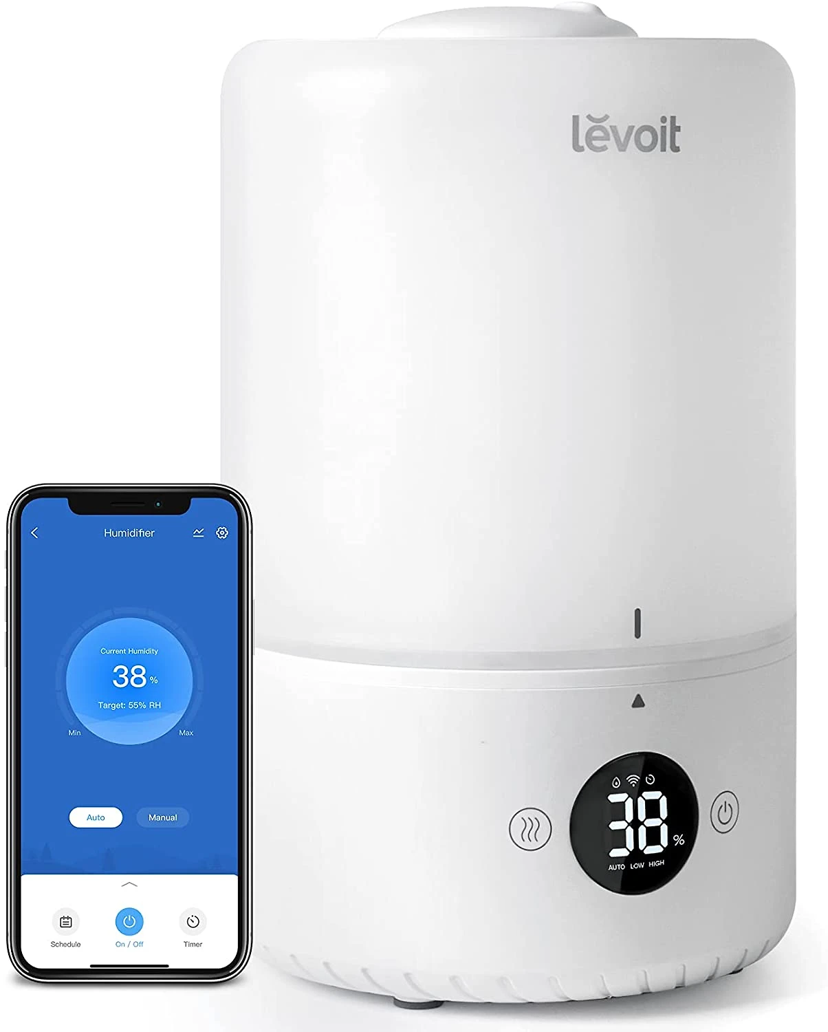 LEVOIT 200S Umidificador Ultrassônico Portátil 3L até 25H Ár