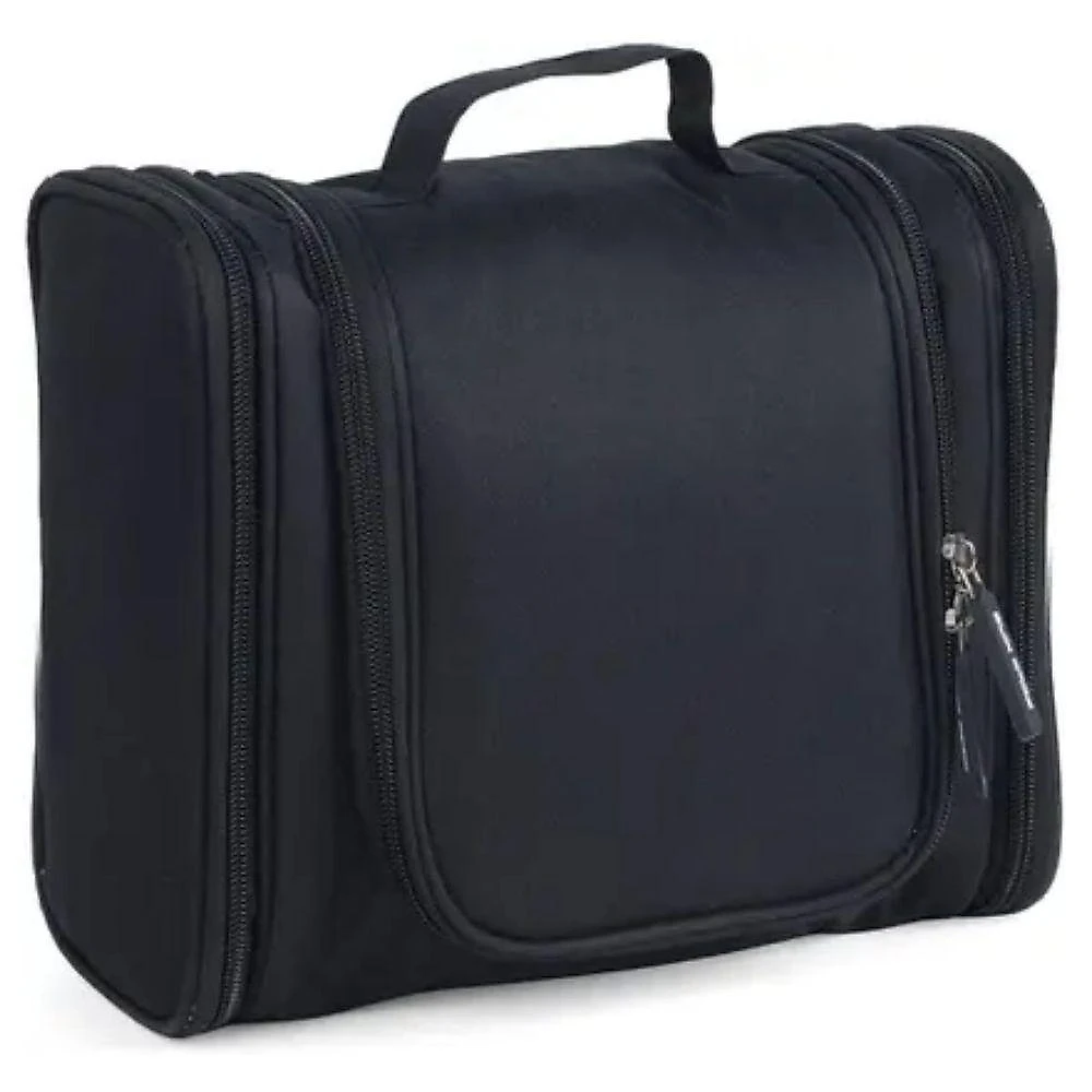 Necessaire Polo King Organizadora de Pendurar Poliéster 3 Divisórias Preta