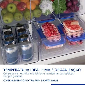 Miniatura Geladeira Panasonic Inverse 475L Frost Free BB64X Aço Escovado 110V