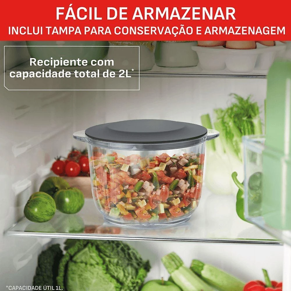Processador de Alimentos Arno Choppeo CH01 300ML Preto 110V
