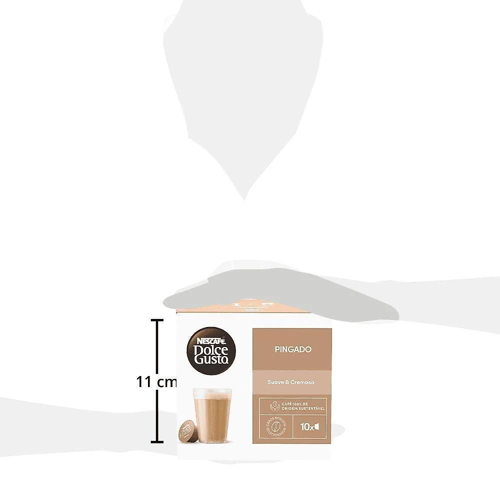 Cápsulas de Café Nescafé Dolce Gusto Pingado Caixa com 10 Unidades para Cafeteiras
