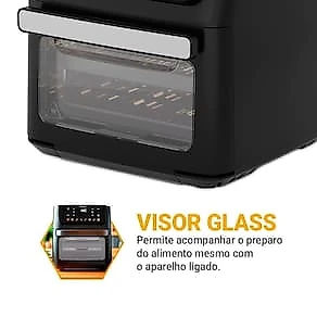 Fritadeira Elétrica Air Fryer Philco Oven PAF11B 11L Porta Removível - Preta 110V