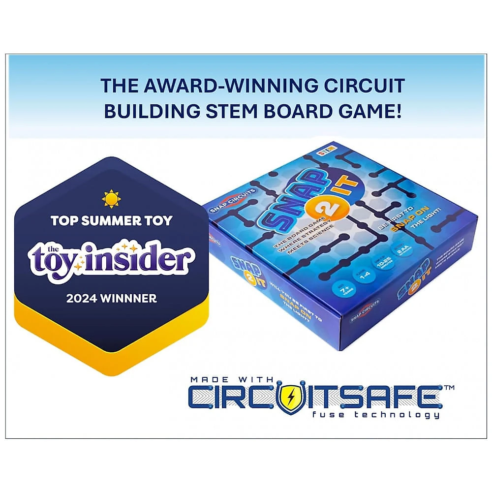 Snap Circuits SNAP 2 IT – Jogo de Tabuleiro Educacional de Eletrônica para Crianças a Partir de 7 Anos