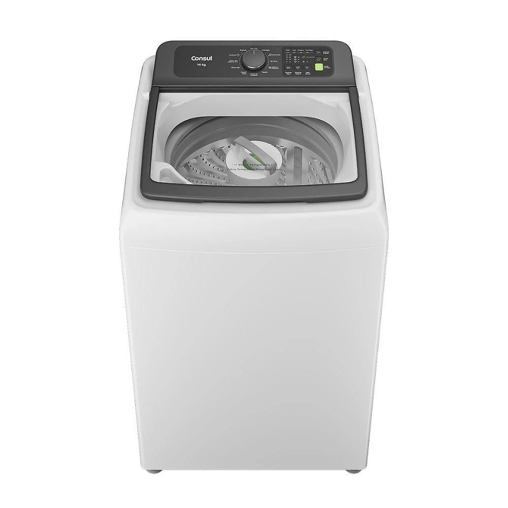 Lavadora de Roupas Consul CWN14AB 14kg Automática Modo Eco Branco 110V