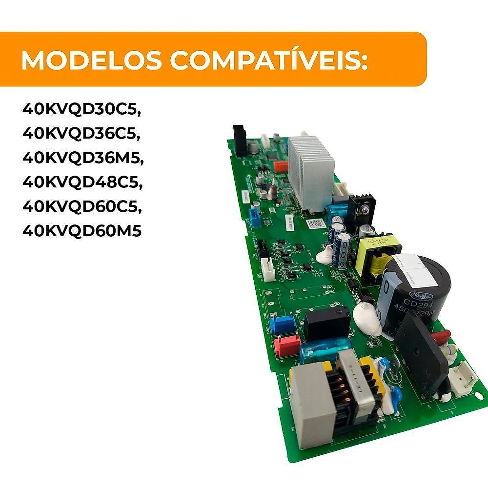 Placa Principal Cassete Inverter Connect 30 A 60.000 Btus 79037372 Midea Carrier Único