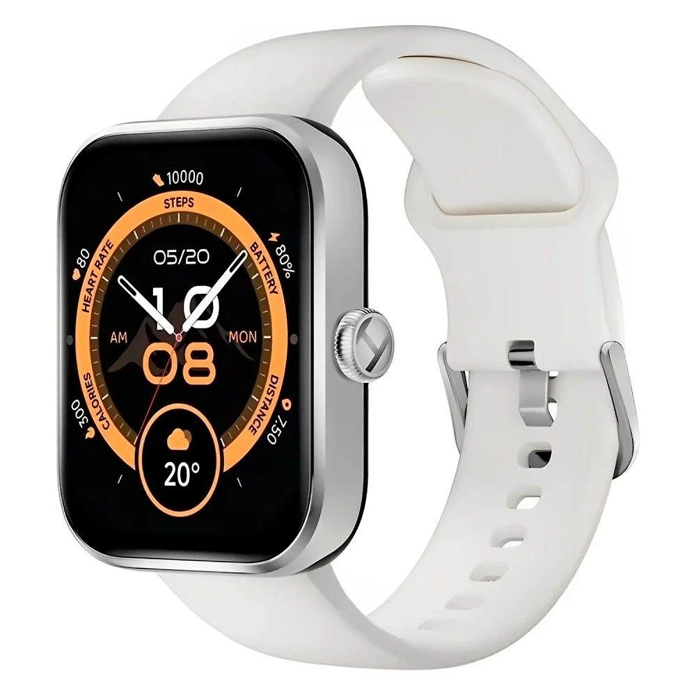 Smartwatch Haylou HF011 Tela AMOLED 1.4 Monitoramento Saúde Bateria 360 Dias Prata