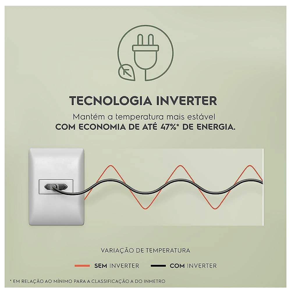 Refrigerador de 02 Portas Electrolux Frost Free com 480 Litros Efficient com AutoSense Inverter Inox Look - IT70S Bivolt