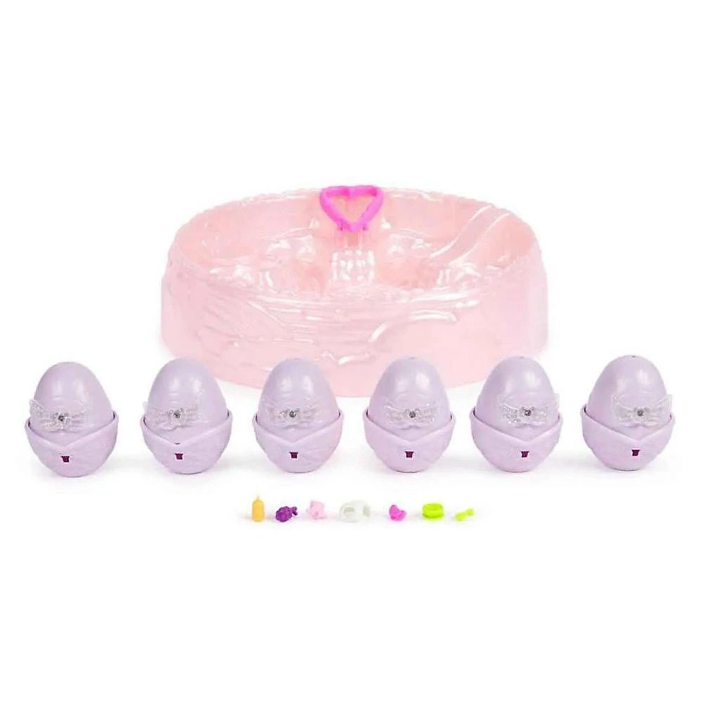 Viveiro com Ovos Hatchimals 4003 Revelação com Efeito Arco-íris 6 Personagens na Água Sunny
